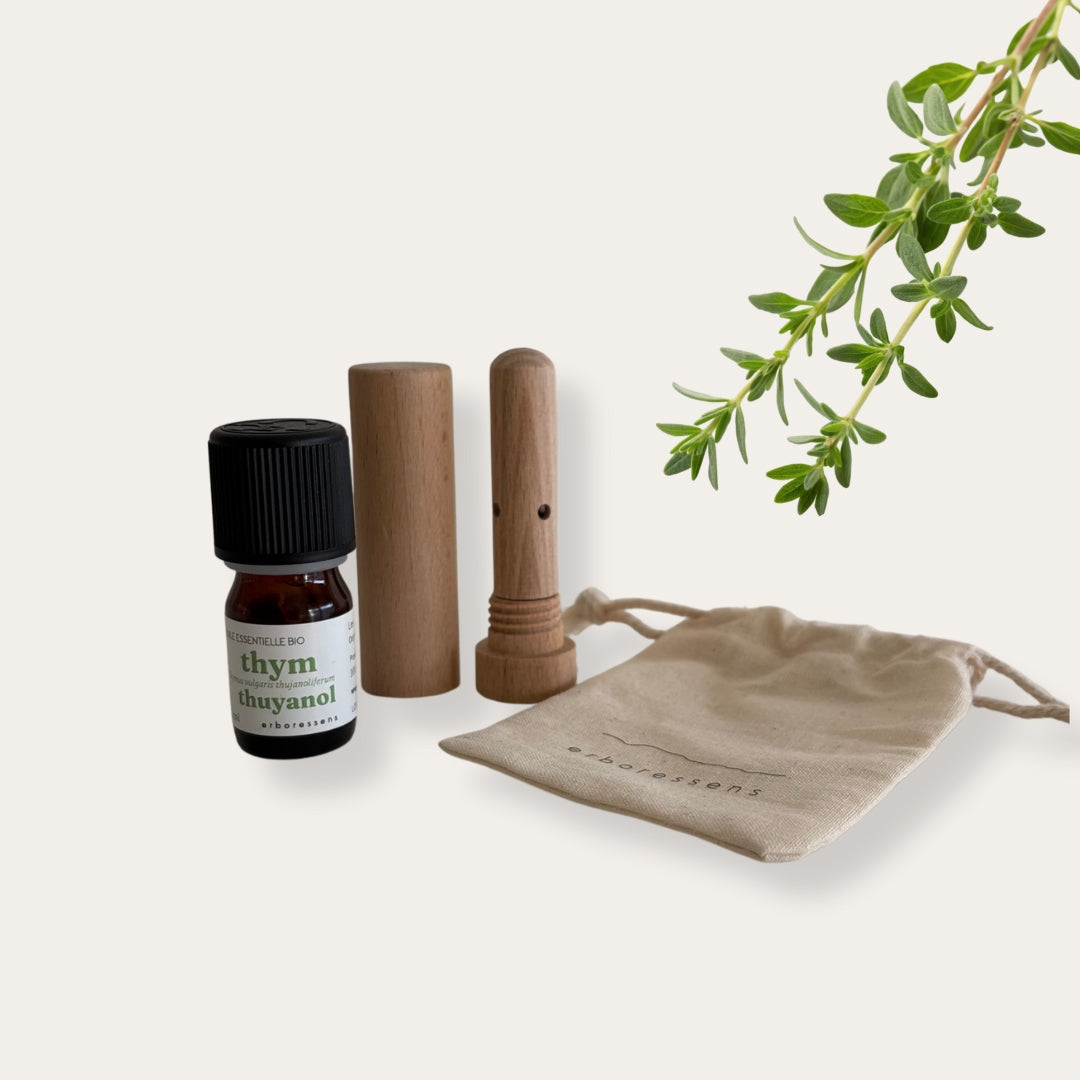 Coffret Respiration : Thym & Bâton Inhalateur