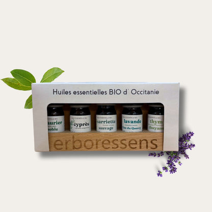 Coffret Huile essentielle BIO d'Occitanie 