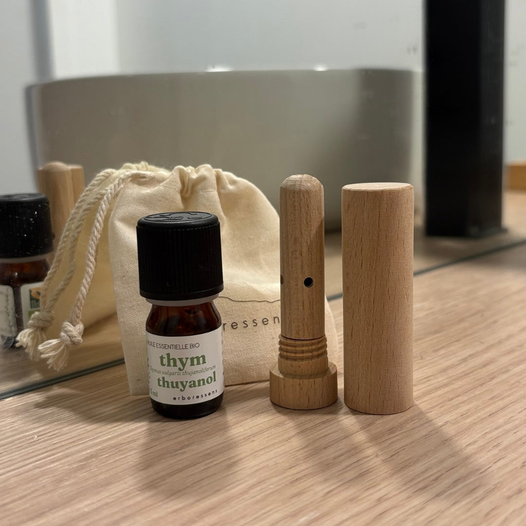 Coffret inhalateur huile essentielle 