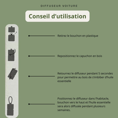Utilisation diffuseur voiture 