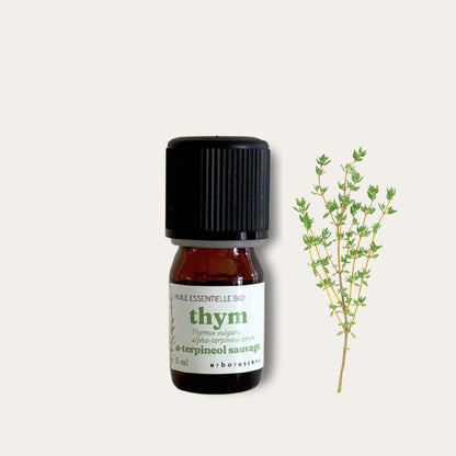 Huile essentielle Thym a-terpineol sauvage 