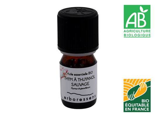 Huile essentielle BIO Thym Sauvage à Thuyanol 5mL