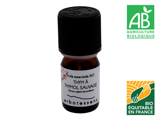 Huile essentielle BIO Thym à thymol sauvage 5mL